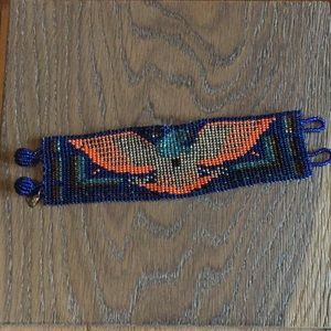 Beaded Cuff w/ Eagle